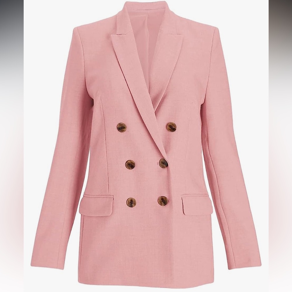 Pink Blazer Jacket - Large - Picture 3 of 4